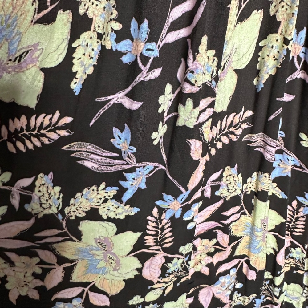 Free People Heat Wave Floral Print High/Low Dress Midnight Combo NWT Size Medium - Picture 15 of 15